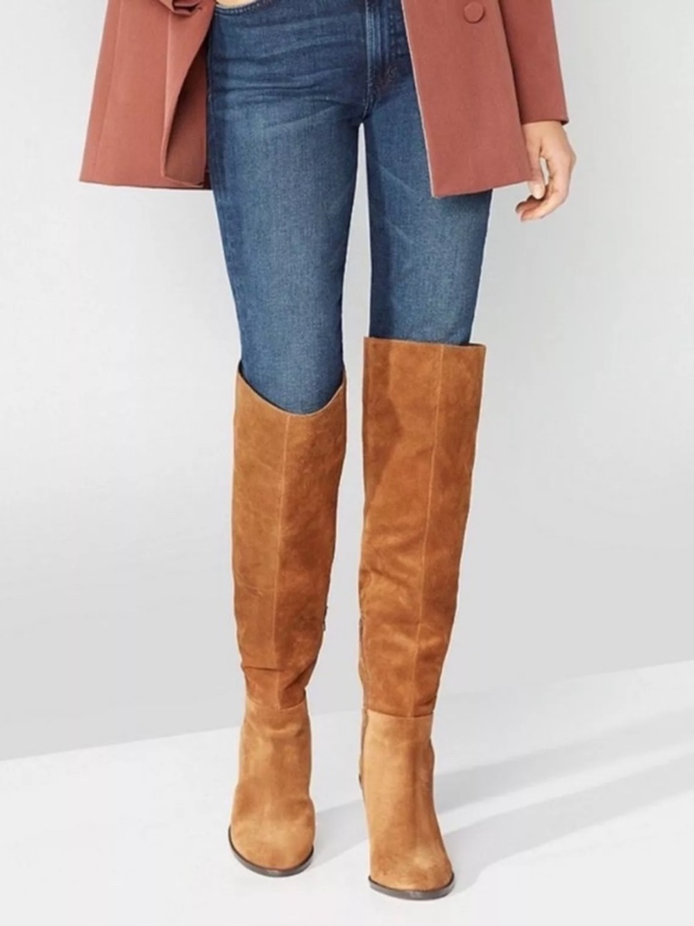 Gianni Bini Wide Leg Over the Knee Suede Boots size 6